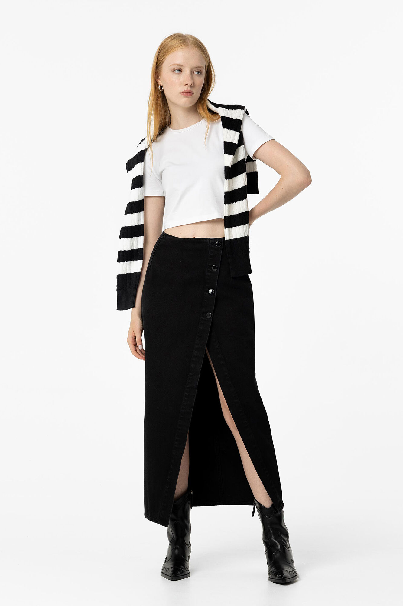 Tiffosi Saia Midi Jeans