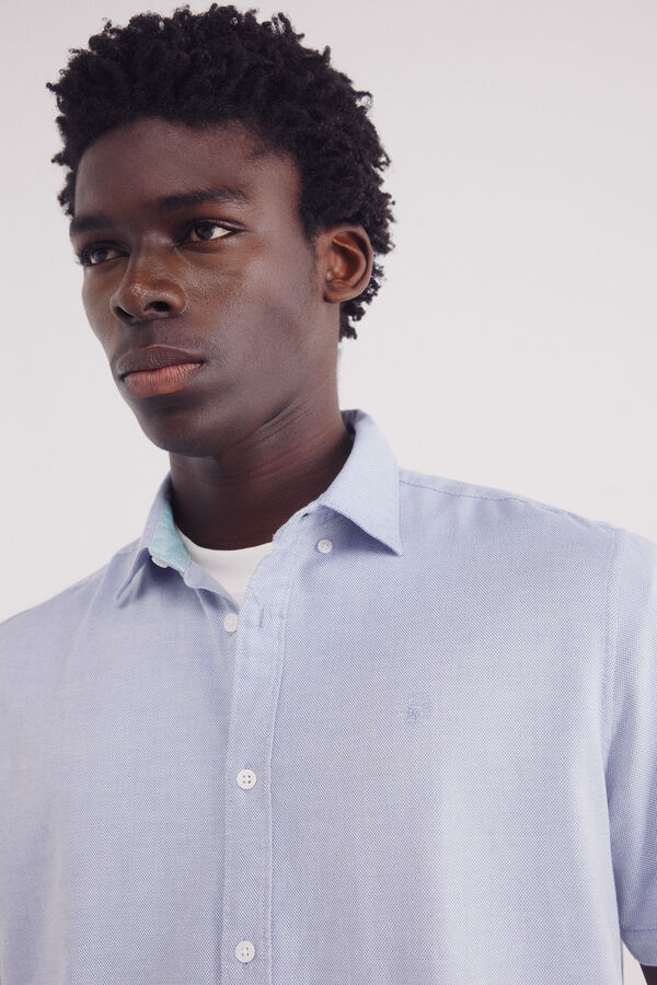 Springfield Camisa manga curta azul