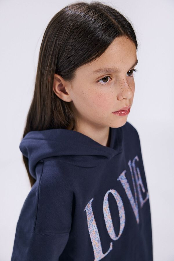 Springfield Kids AMOR moletom com Sweatshirt para menina azul