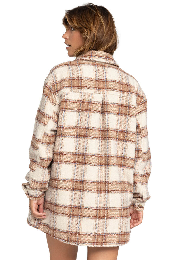 Roxy Camisa- casaco para mulheres branco
