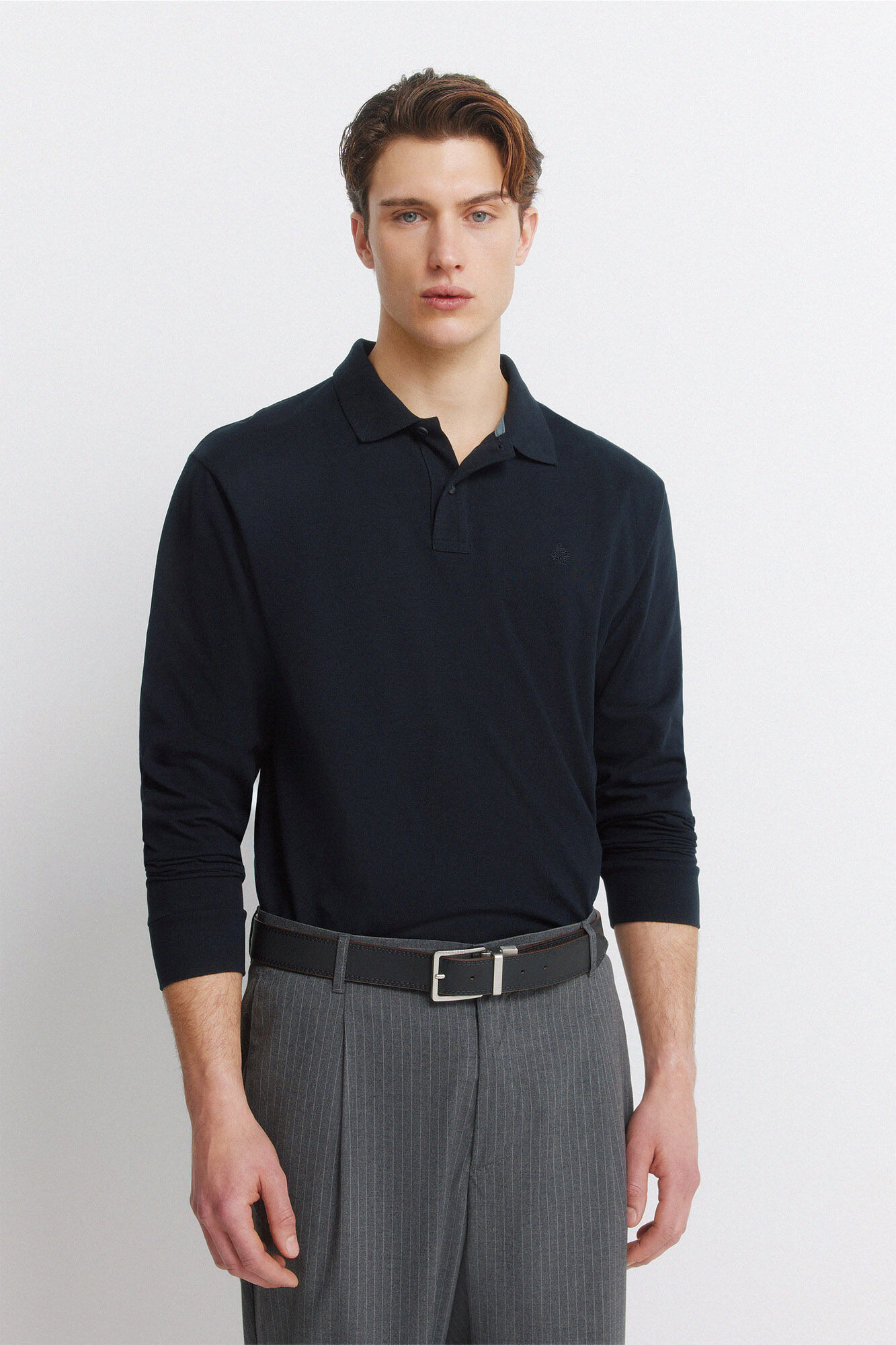 Springfield Polo b&aacute;sico Springfield manga larga regular fit