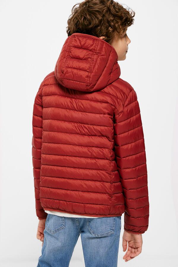 Springfield Chaqueta acolchada niño estampado rojo