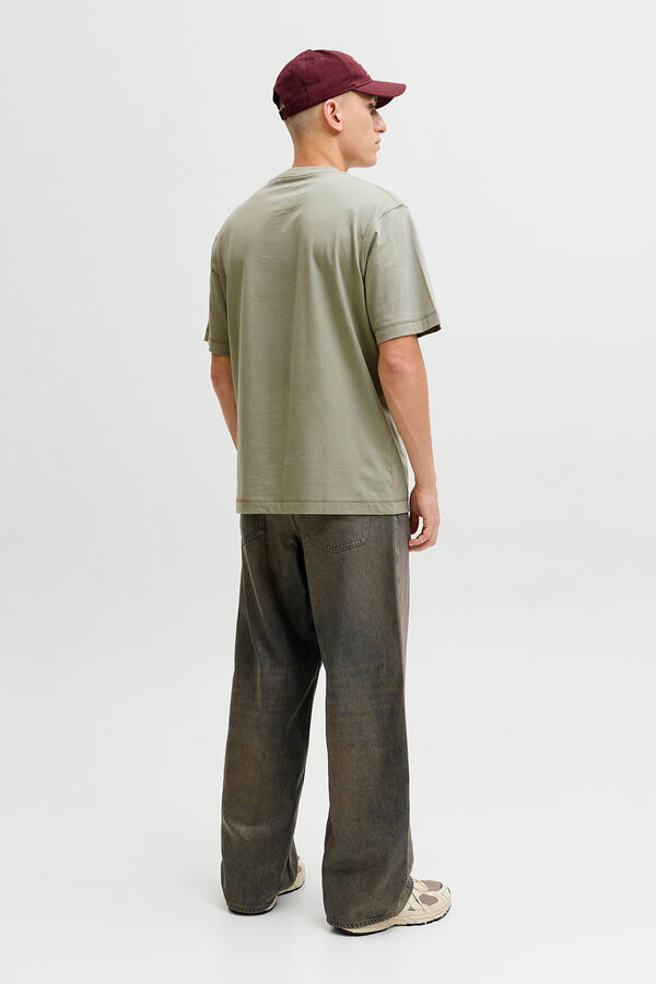 Jack & Jones Camiseta de manga curta estampada verde