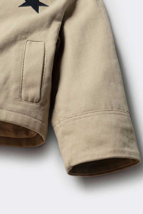 Springfield Kids Parka estrella para ni&ntilde;a beige