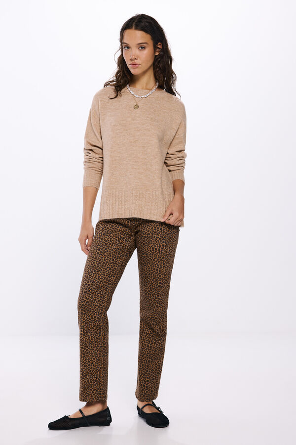 Springfield Suéter com riscas em relevo azul