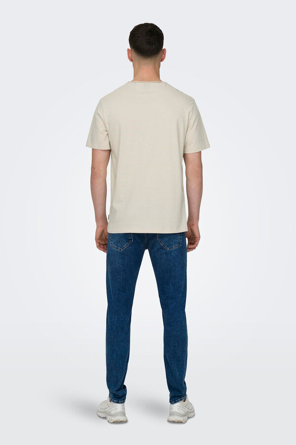 Only & Sons Camisola de manga curta com bolso branco