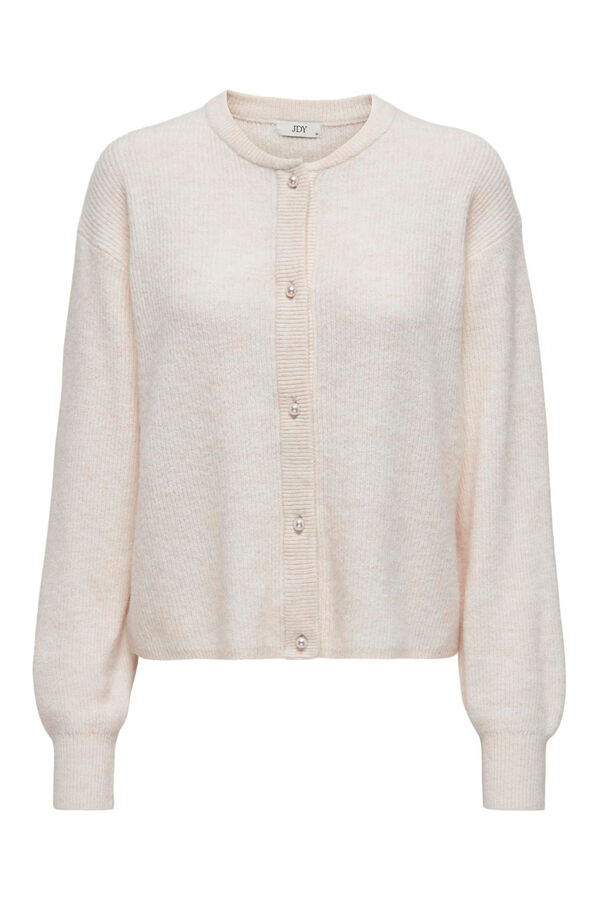 JDY Cardigan de manga larga nude