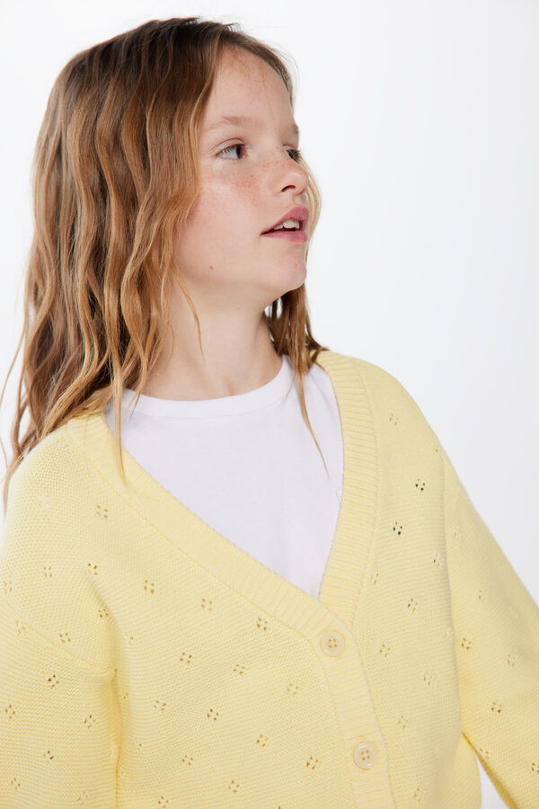 Springfield Kids Casaco de malha menina estampado