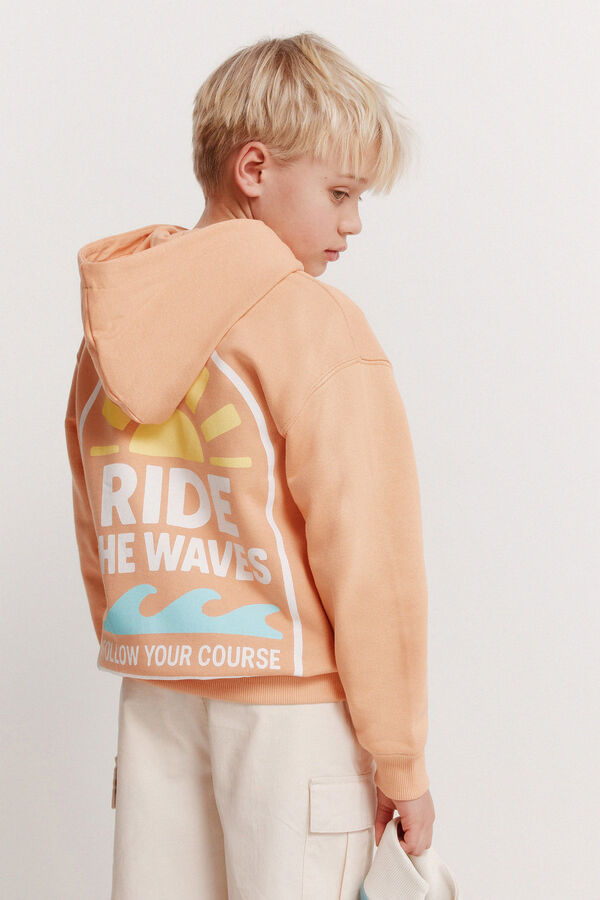 Springfield Kids Sweatshirt ride waves de menino vermelho