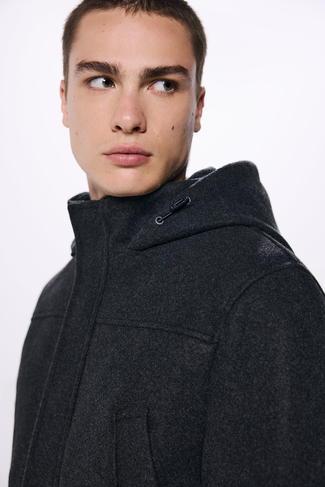 Springfield Parka efecto lana capucha