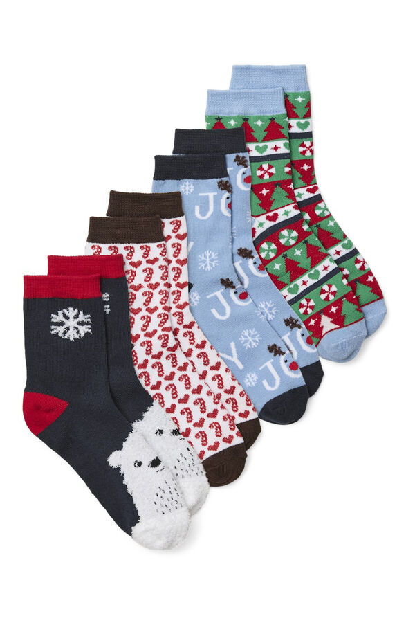 Vero Moda Girl Pack de calcetines navidad turquesa
