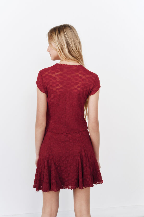 High Spirits Falda "Muse" burdeos