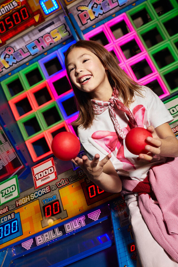 Springfield Kids Camiseta Lazo niña blanco