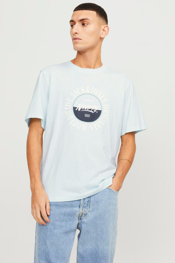Jack & Jones Camiseta fit est&aacute;ndar turquesa