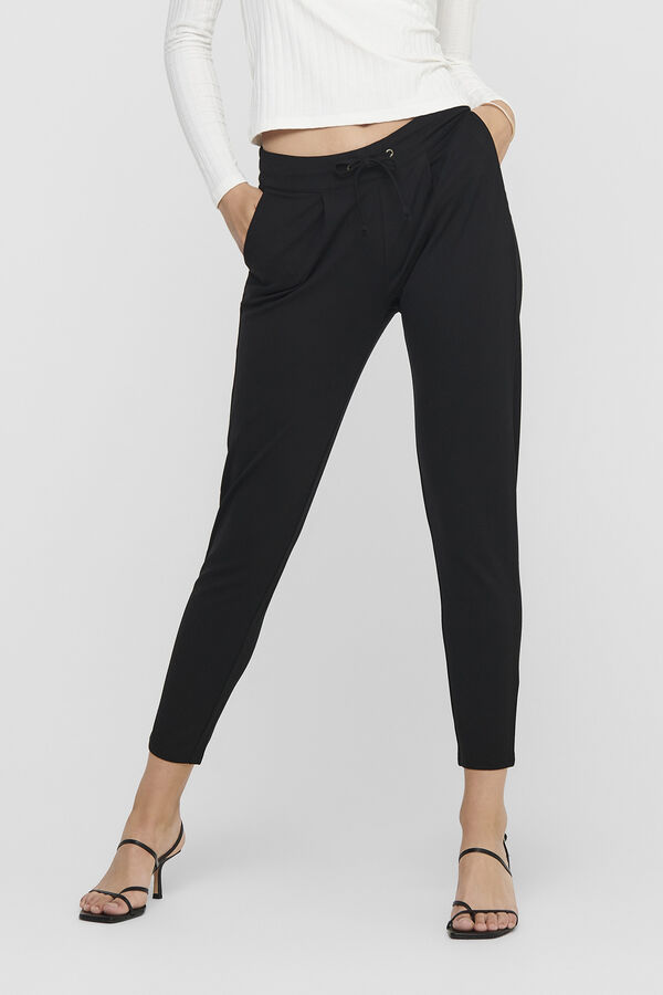 JDY Cal&ccedil;as de malha preto