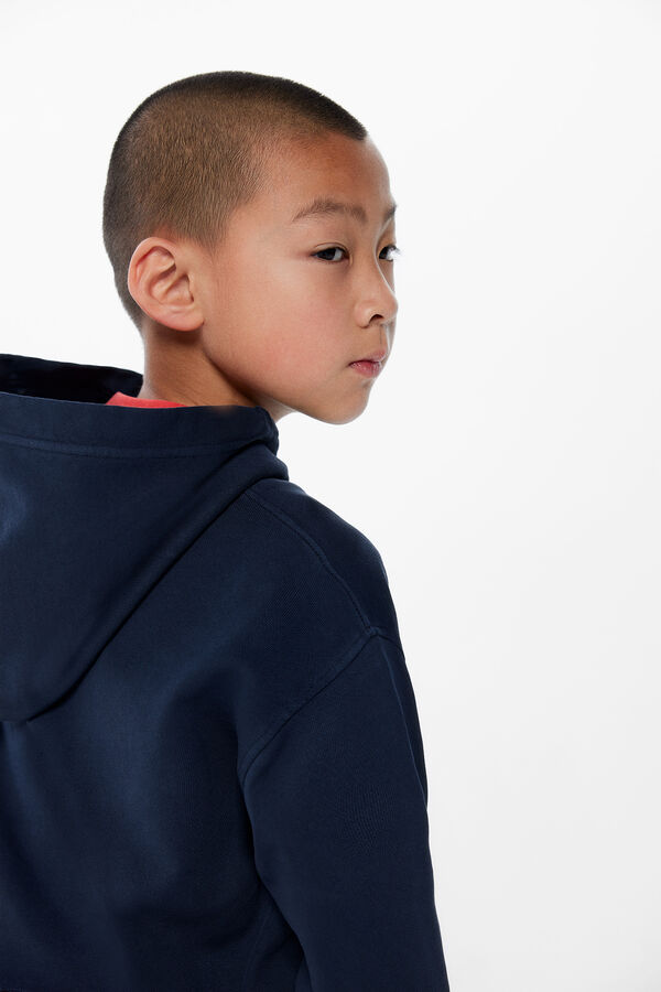 Springfield Kids Sweatshirt capuz logo menino azul