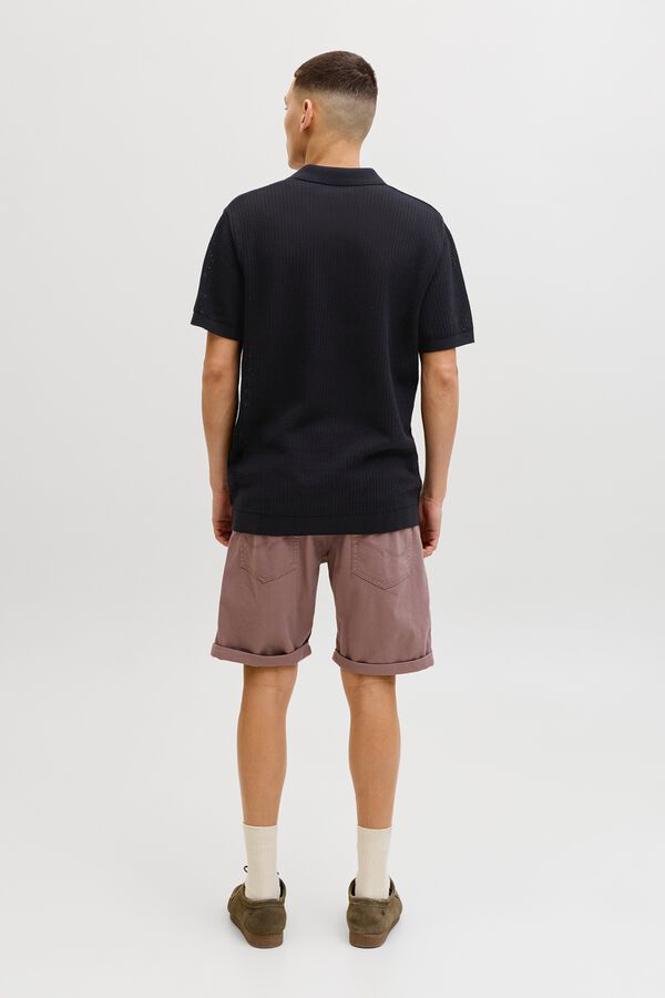 Jack & Jones Polo de malha regular fit preto