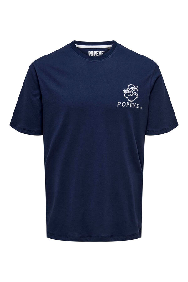 Only & Sons Camiseta manga corta Popeye azul