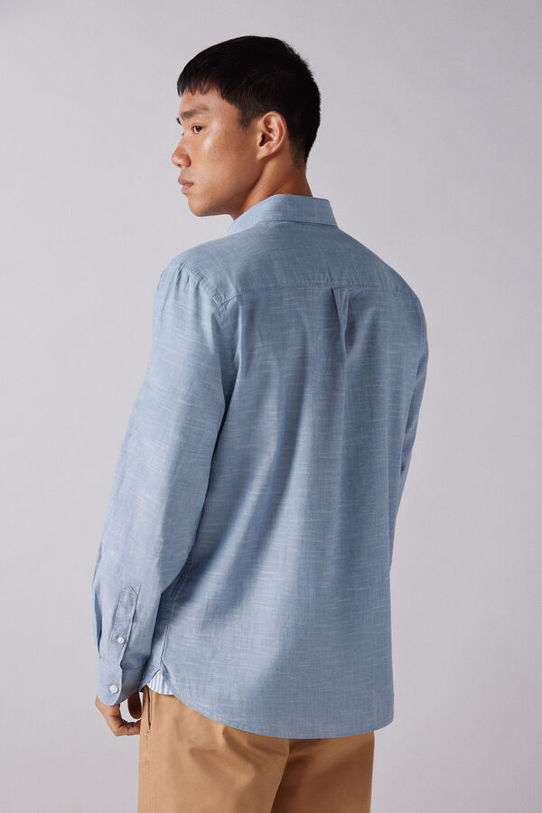 Springfield Camisa leve slum azul