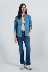 Springfield Jeans kick flare azul
