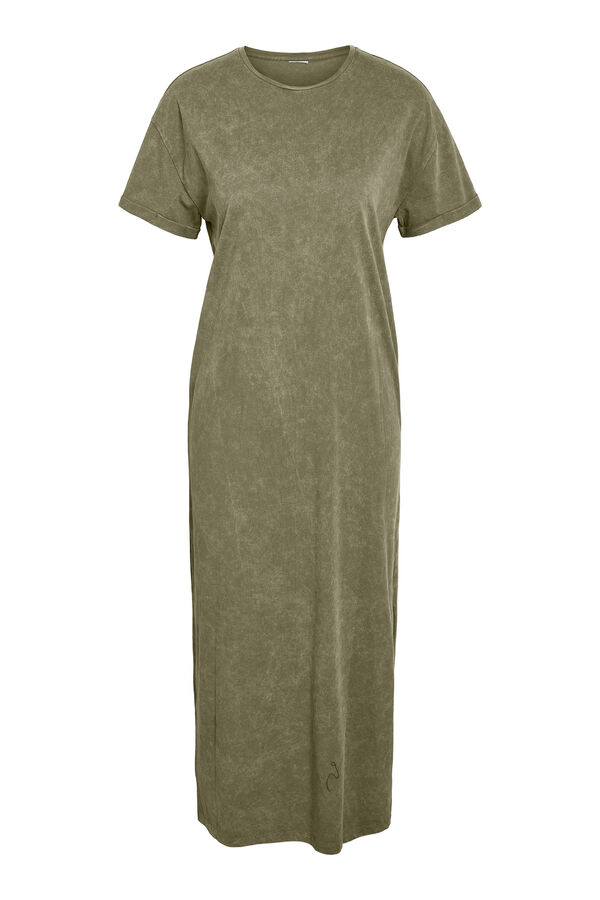 Noisy May Vestido T-shirt midi verde