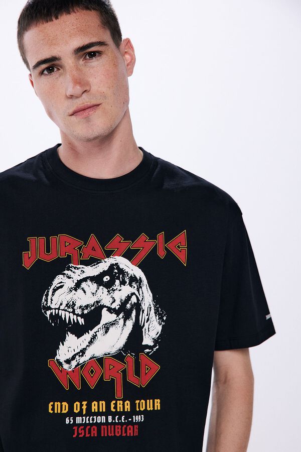 Springfield T-shirt "Jurassic World Rock Style preto