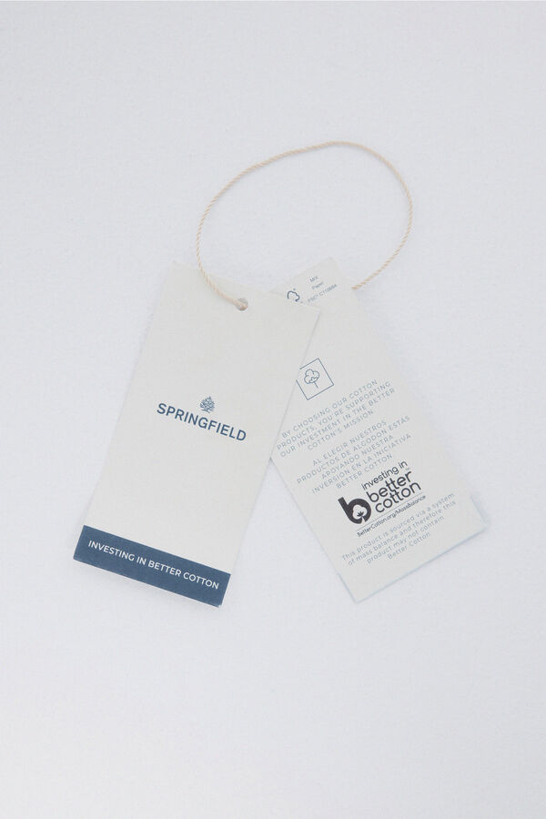 Springfield Sudadera capucha cremallera azul