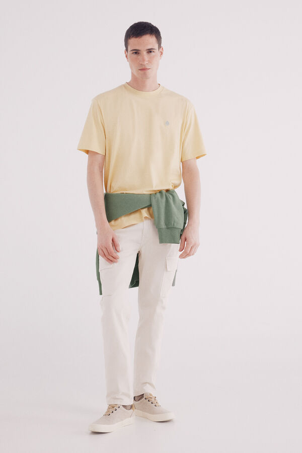 Springfield Camiseta básica com gola redonda estampado