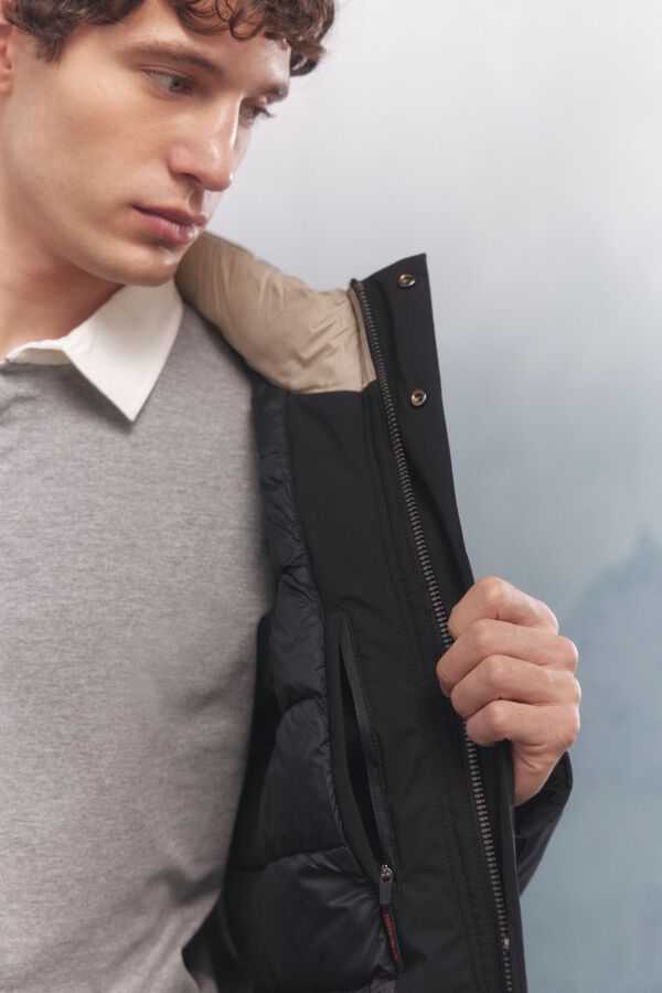 Springfield Chaqueta acolchada t&eacute;rmica negro