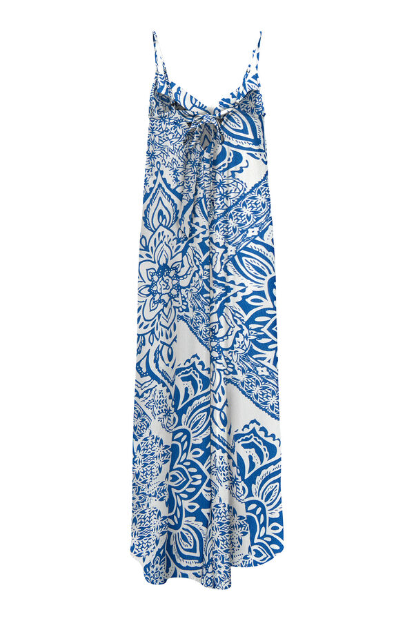 Only Vestido largo tirantes azul