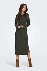 JDY Vestido midi manga larga verde