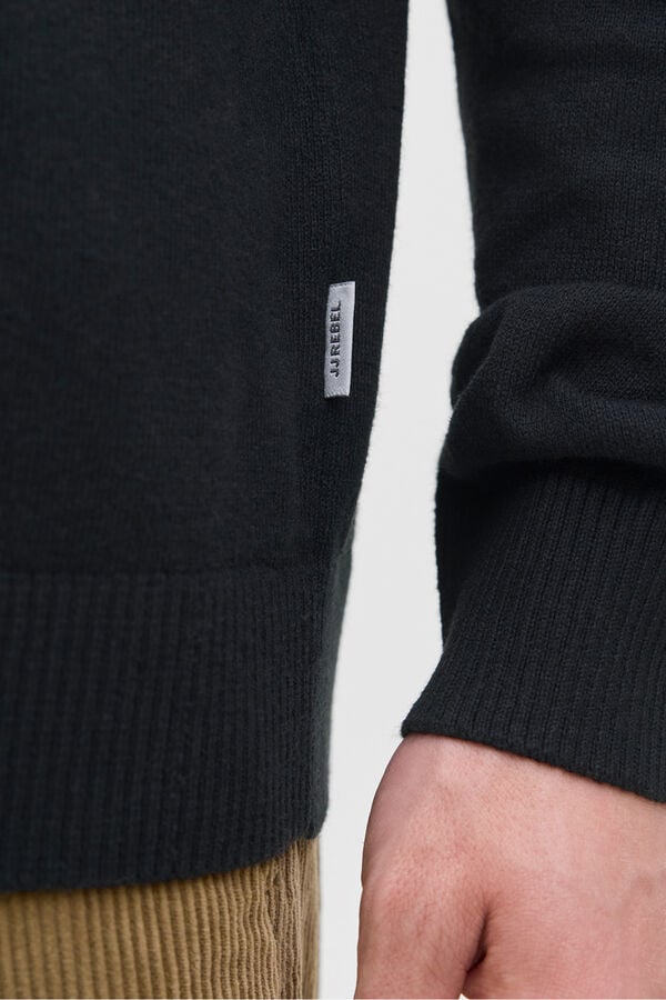 JJ REBEL Polo de punto negro