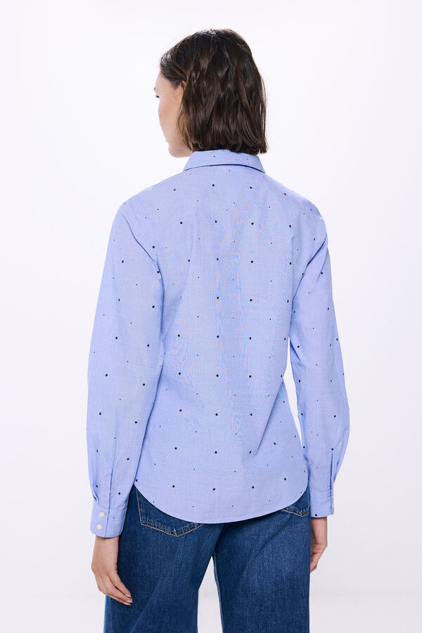 Springfield Camisa estrellas algod&oacute;n azul