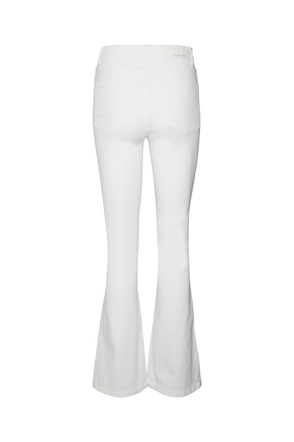 Noisy May Jeans Flare branco