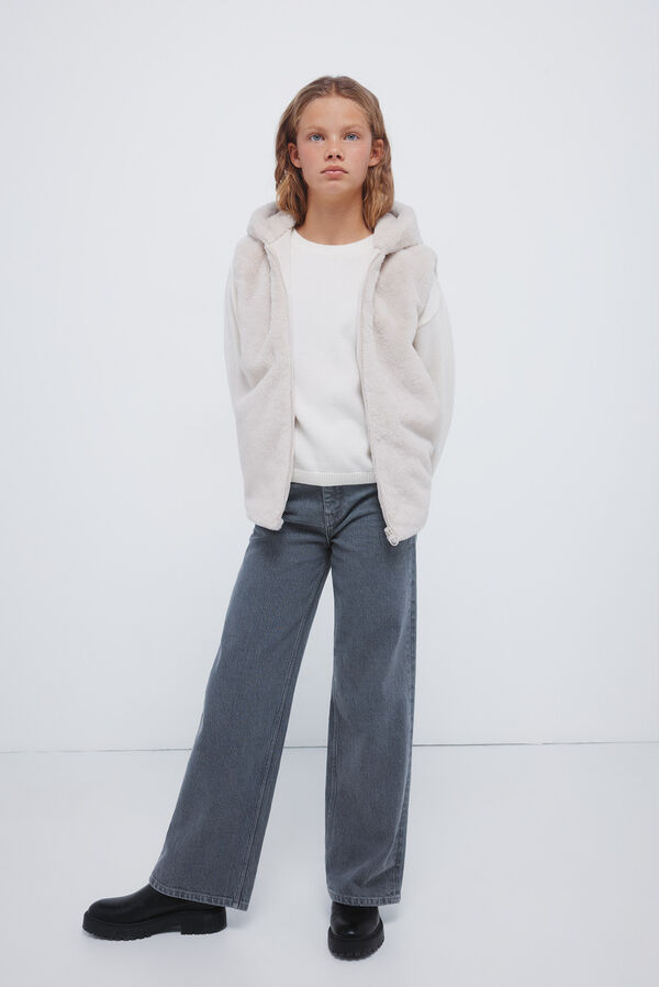 Springfield Kids Chaleco pelo ni&ntilde;a beige