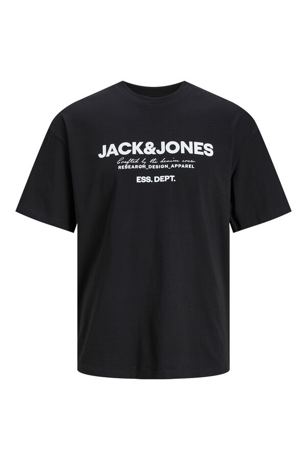 Jack & Jones Camiseta relaxed fit logo negro