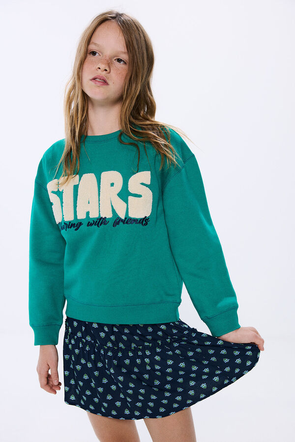 Springfield Kids Sudadera STARS ni&ntilde;a blanco