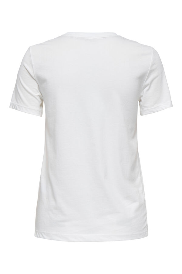 Only T-shirt de manga curta branco