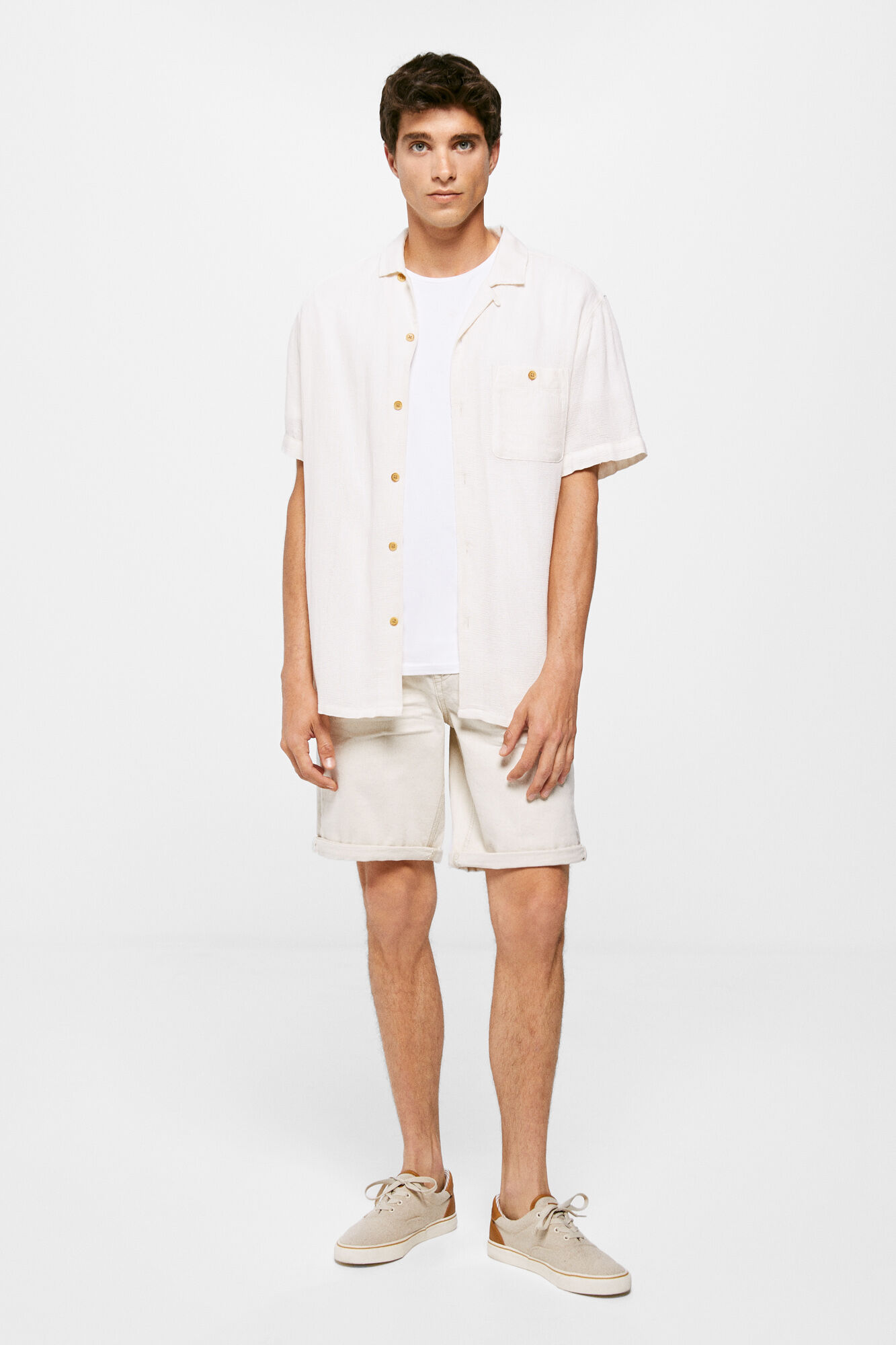 Springfield Bermuda vaquera regular cruda