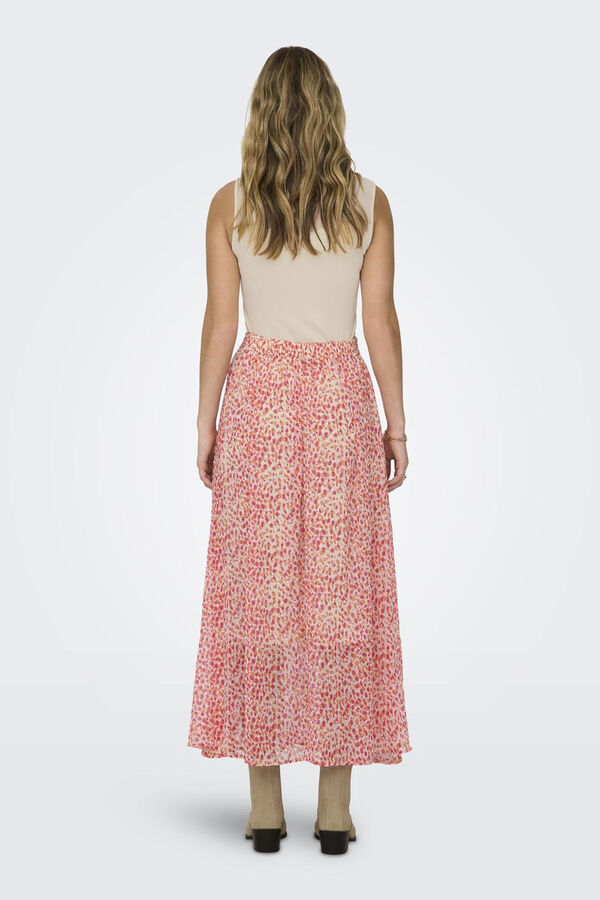 JDY Saia comprida estampada cinzento