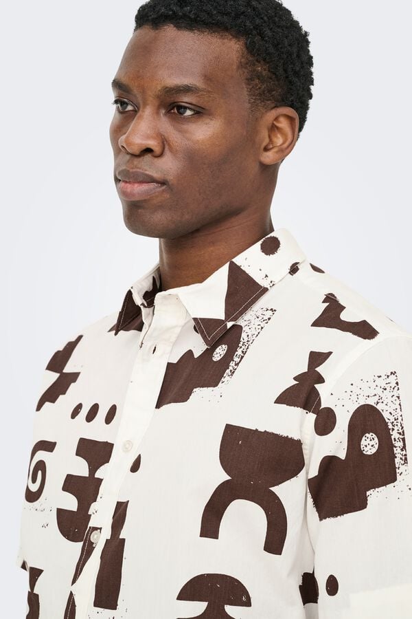 Only & Sons Camisa de manga curta verde