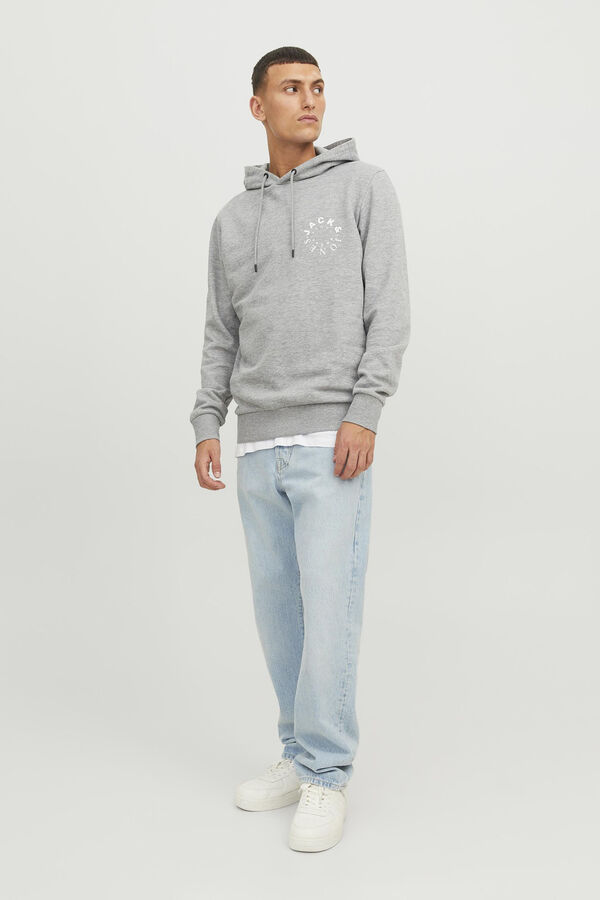 Jack & Jones Sweatshirt de capuz regular fit  cinzento