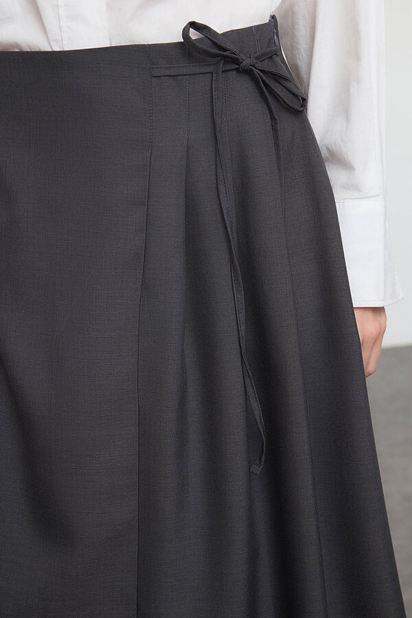 Trendyol Falda plisada gris