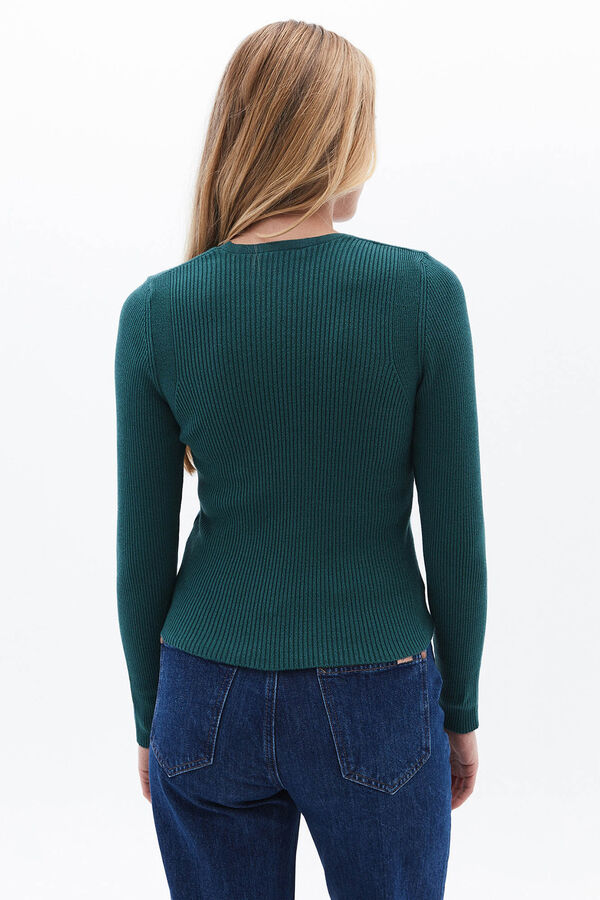 Oxxo Jersey con detalle de cierre verde