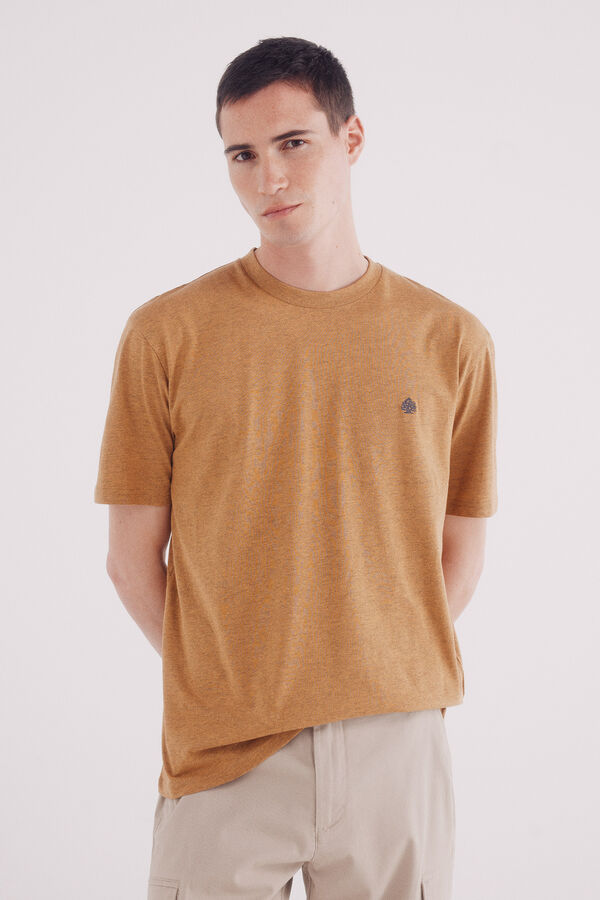 Springfield Camiseta básica melange estampado