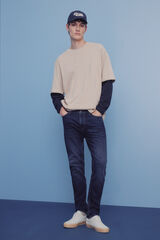 Springfield Jeans skinny lavado oscuro azul