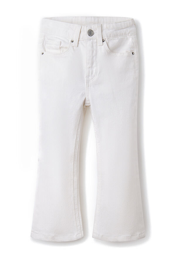 Springfield Kids Cal&ccedil;as denim flare para menina branco