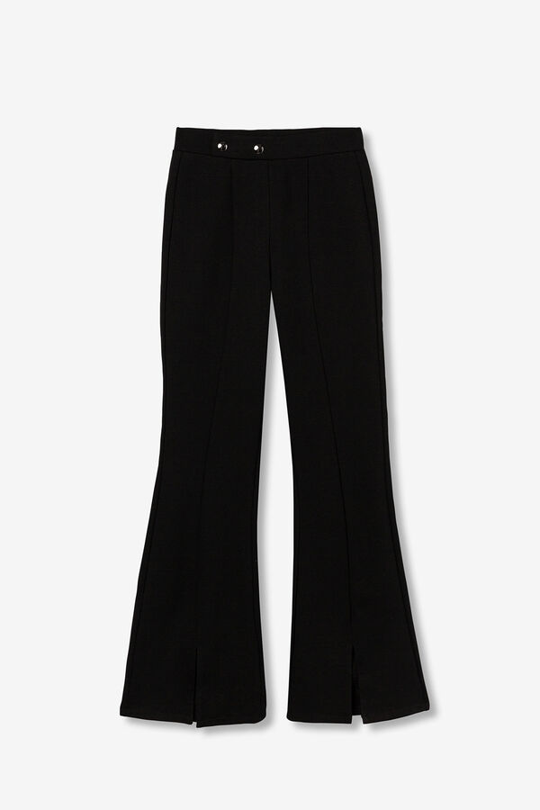 Tiffosi Leggings Flare com Bot&otilde;es Frontais preto