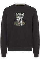 Blend Sudadera con cuello redondo negro