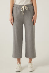 Springfield Pantalón culotte algodón orgánico gris oscuro